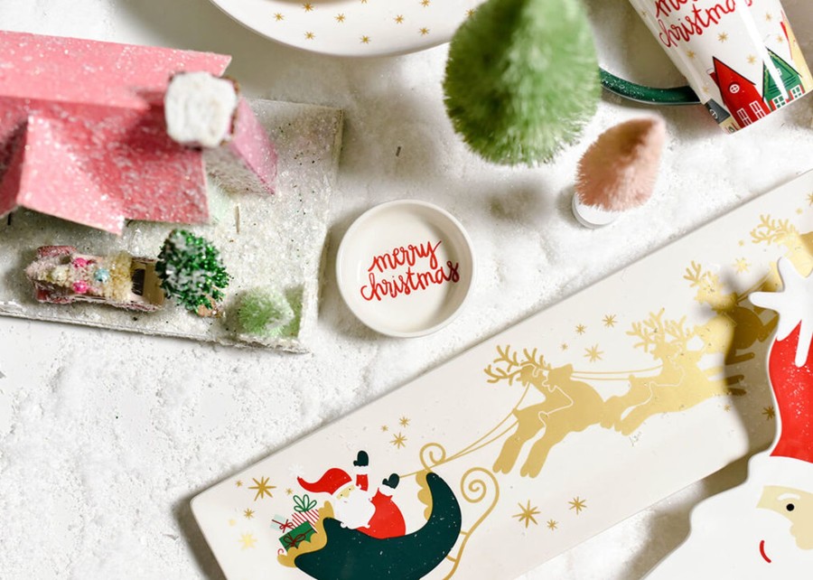 Entertaining Coton Colors by Laura Johnson | Christmas In The Village Tray