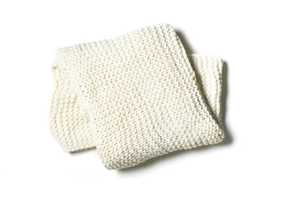 Commemorative Keepsakes Coton Colors by Laura Johnson | Ecru Knitted Blanket