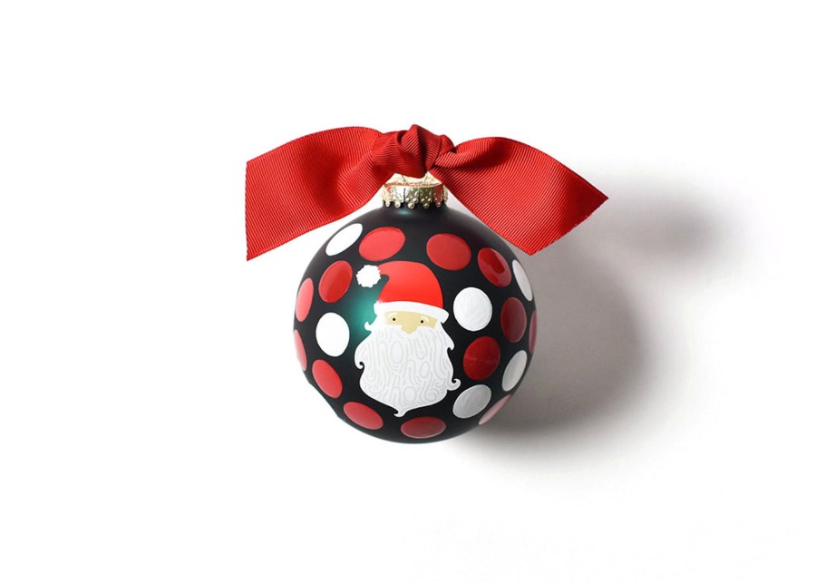 Ornaments Coton Colors by Laura Johnson | Ho Ho Santa Glass Ornament, Fair Skin