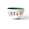 Entertaining Coton Colors by Laura Johnson | Christmas In The Village Scene 9In Footed Bowl