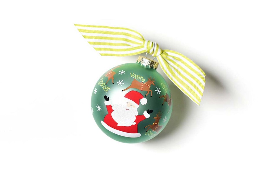 Ornaments Coton Colors by Laura Johnson | Christmas Calling Reindeer Glass Ornament