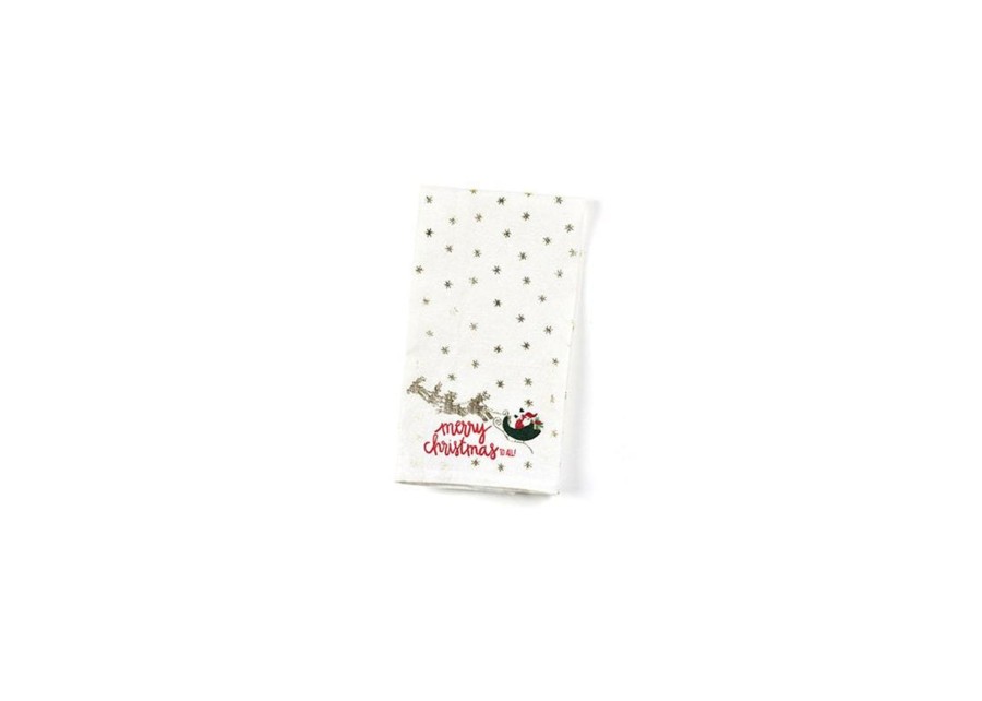 Home Coton Colors by Laura Johnson | Christmas In The Village Santa Small Hand Towel