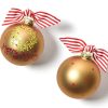 Ornaments Coton Colors by Laura Johnson | Merry Merry Boxwood Wreath Glass Ornament