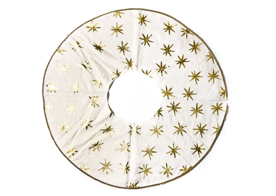 Home Coton Colors by Laura Johnson | Gold Star Tree Skirt