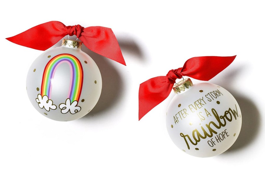 Ornaments Coton Colors by Laura Johnson | Rainbow Of Hope Glass Ornament