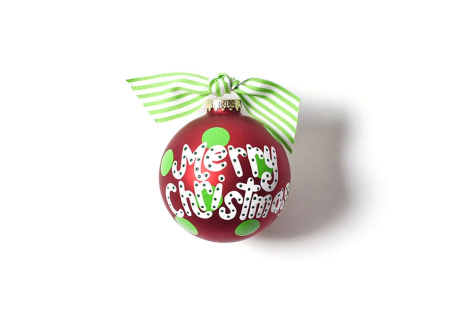 Ornaments Coton Colors by Laura Johnson | Merry Christmas Y'All Glass Ornament