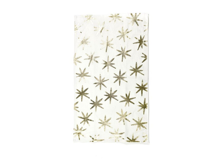 Home Coton Colors by Laura Johnson | Gold Stars Large Hand Towel