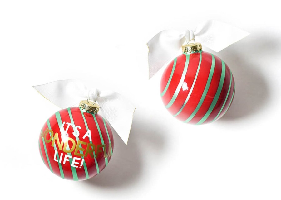 Ornaments Coton Colors by Laura Johnson | It'S A Wonderful Life Glass Ornament