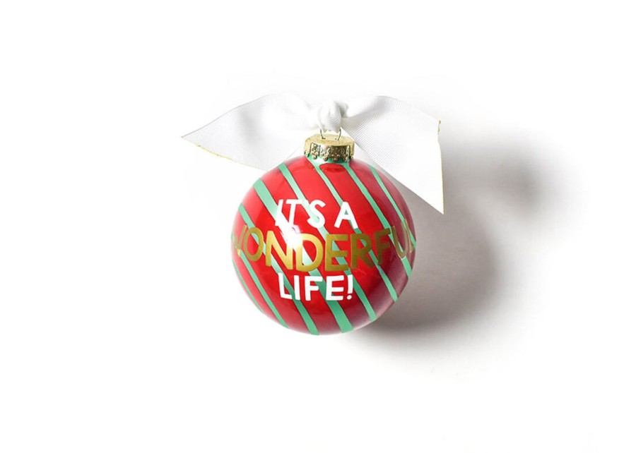 Ornaments Coton Colors by Laura Johnson | It'S A Wonderful Life Glass Ornament