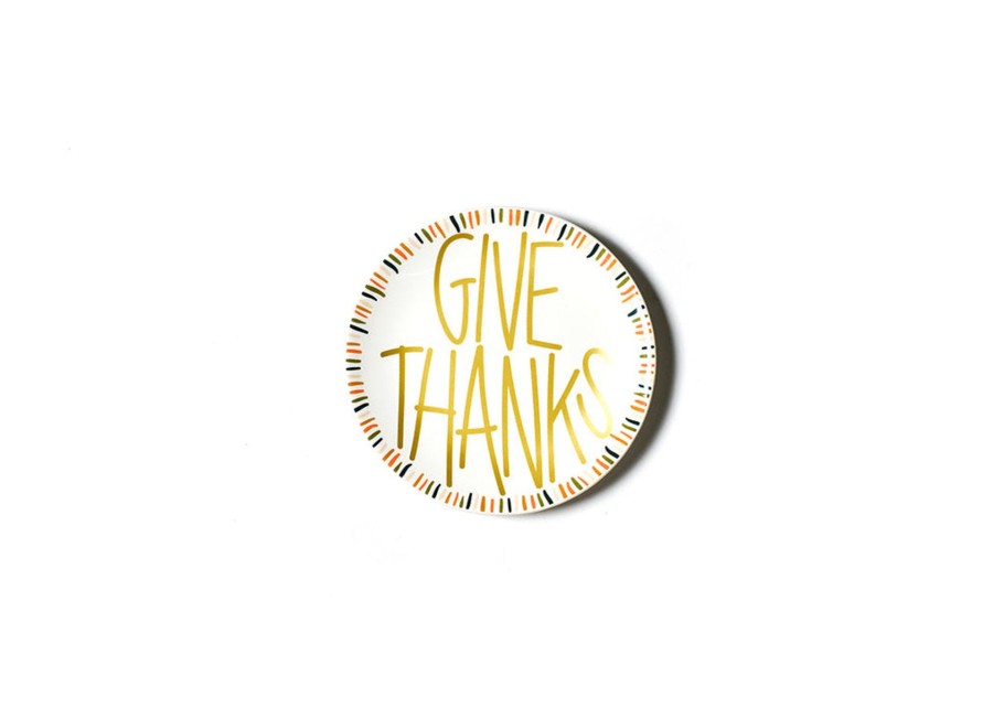 Tabletop Coton Colors by Laura Johnson | Dusk Give Thanks Salad Plate, Set Of 4