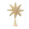 Home Coton Colors by Laura Johnson | Gold Beaded Star Large Tree Topper