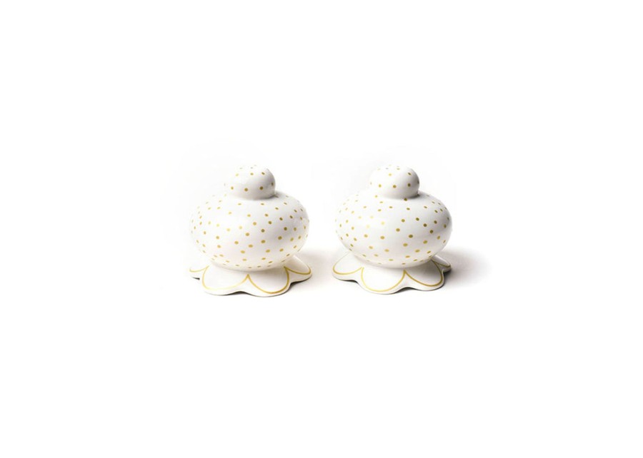 Entertaining Coton Colors by Laura Johnson | Deco Gold Scallop Salt And Pepper Set