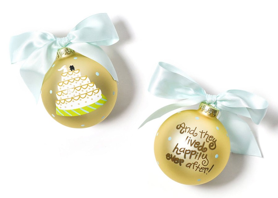 Ornaments Coton Colors by Laura Johnson | Wedding Cake Glass Ornament