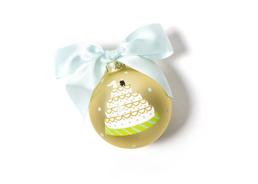 Ornaments Coton Colors by Laura Johnson | Wedding Cake Glass Ornament