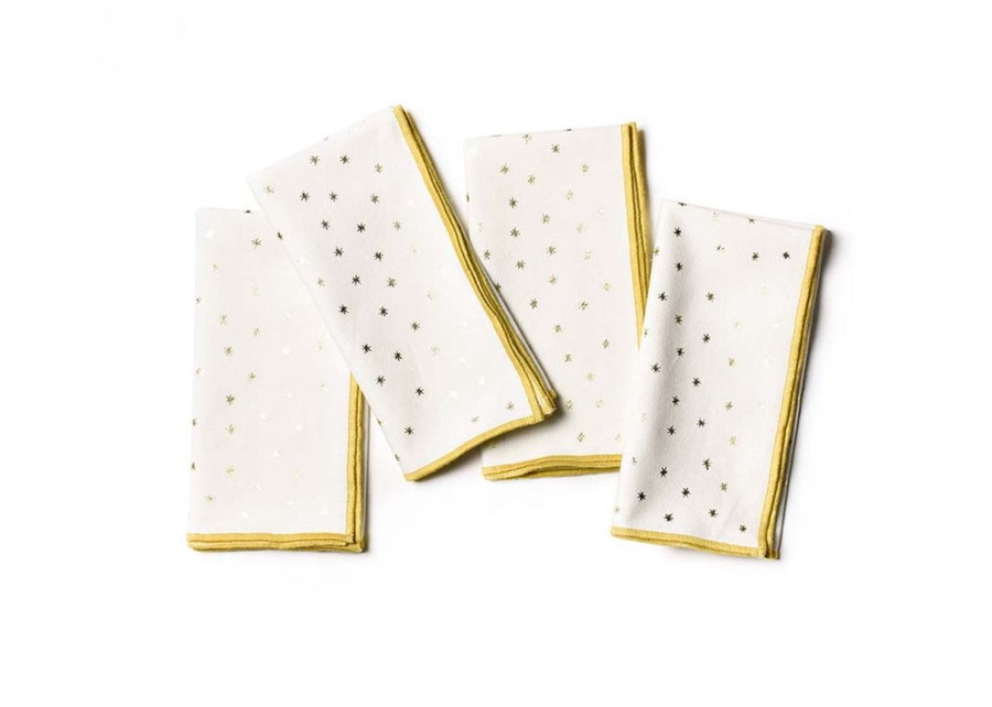 Tabletop Coton Colors by Laura Johnson | Gold Star Napkin, Set Of 4