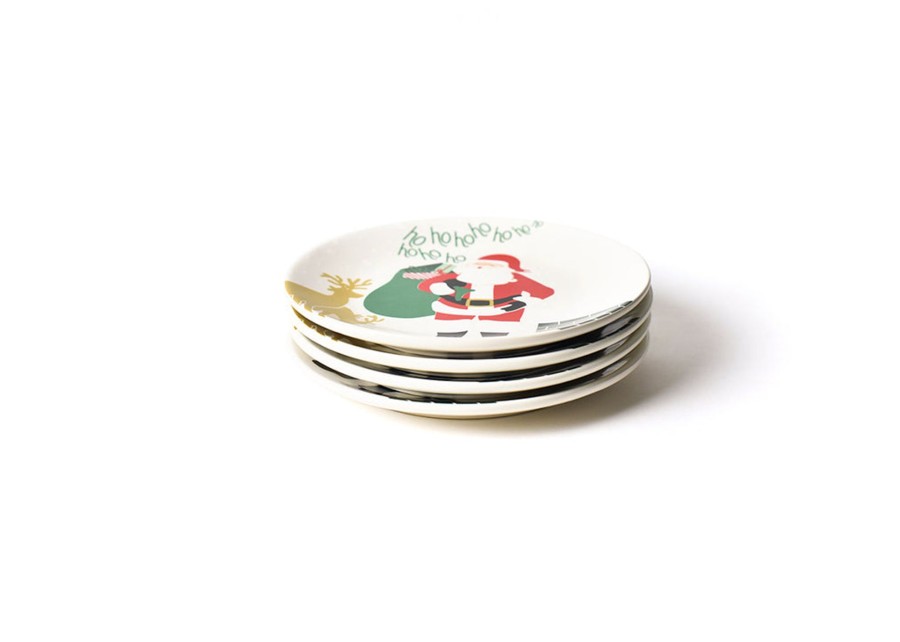 Tabletop Coton Colors by Laura Johnson | Christmas In The Village Rooftop Salad Plate, Set Of 4