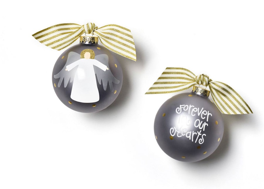 Ornaments Coton Colors by Laura Johnson | Forever In Our Hearts Angel Glass Ornament, Fair Skin