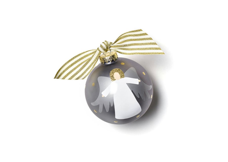 Ornaments Coton Colors by Laura Johnson | Forever In Our Hearts Angel Glass Ornament, Fair Skin