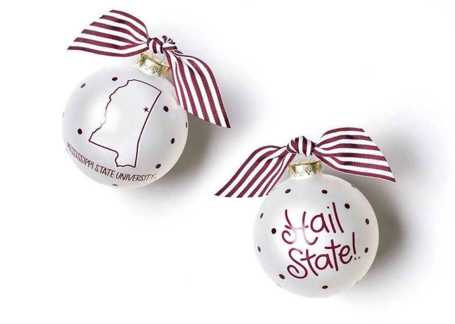 Ornaments Coton Colors by Laura Johnson | Mississippi State Glass Ornament