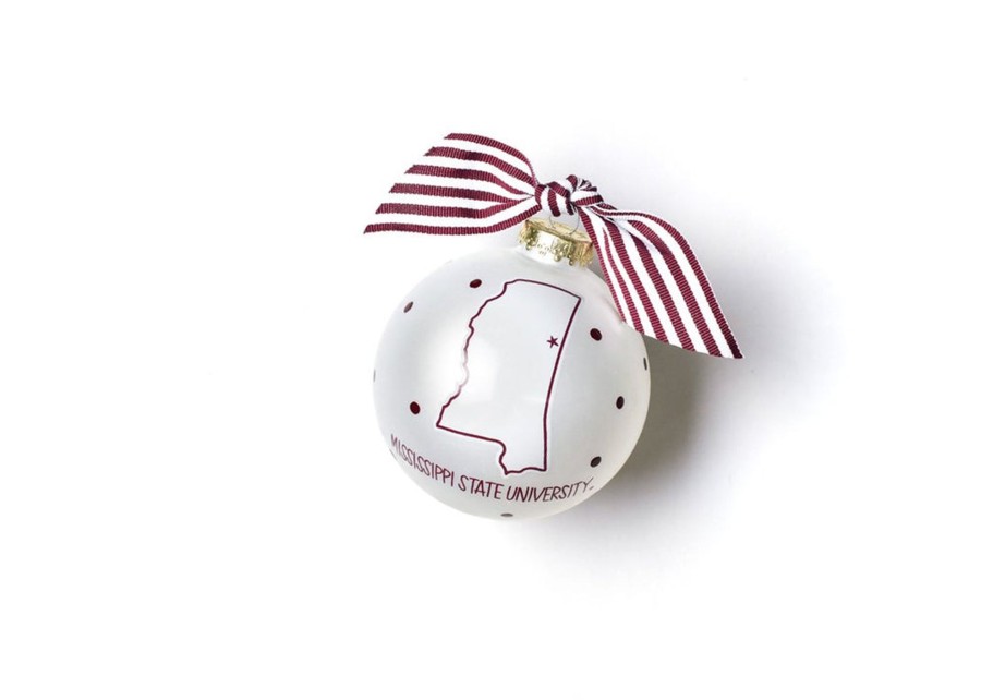 Ornaments Coton Colors by Laura Johnson | Mississippi State Glass Ornament