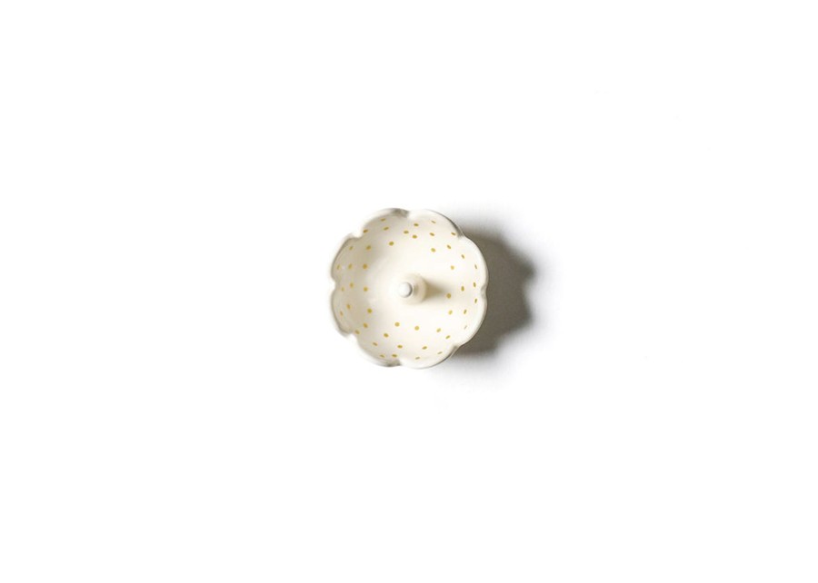 Commemorative Keepsakes Coton Colors by Laura Johnson | Gold Swiss Dot Scallop Ring Dish