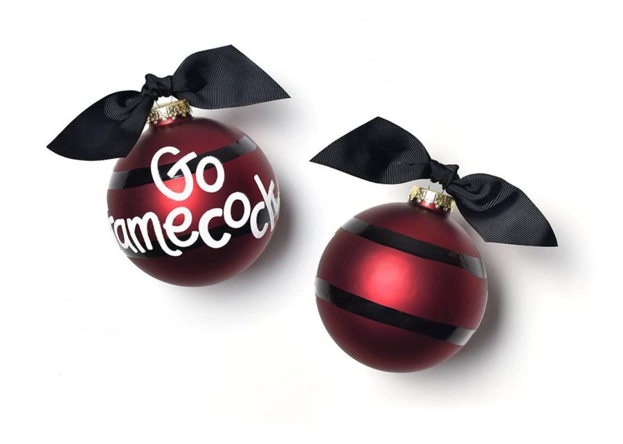 Ornaments Coton Colors by Laura Johnson | University Of South Carolina Stripe Glass Ornament