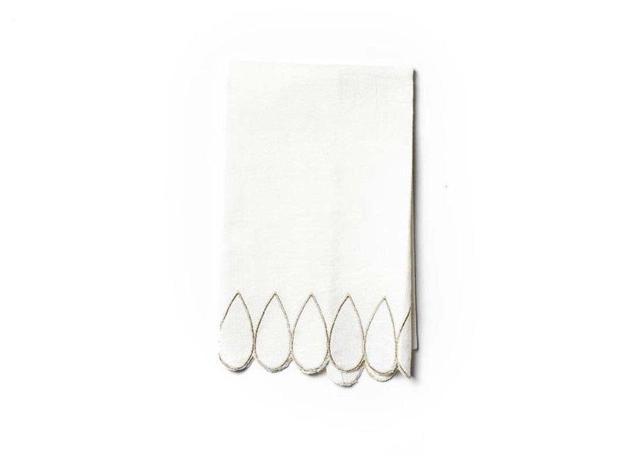 Home Coton Colors by Laura Johnson | Deco Gold Scallop Medium Hand Towel