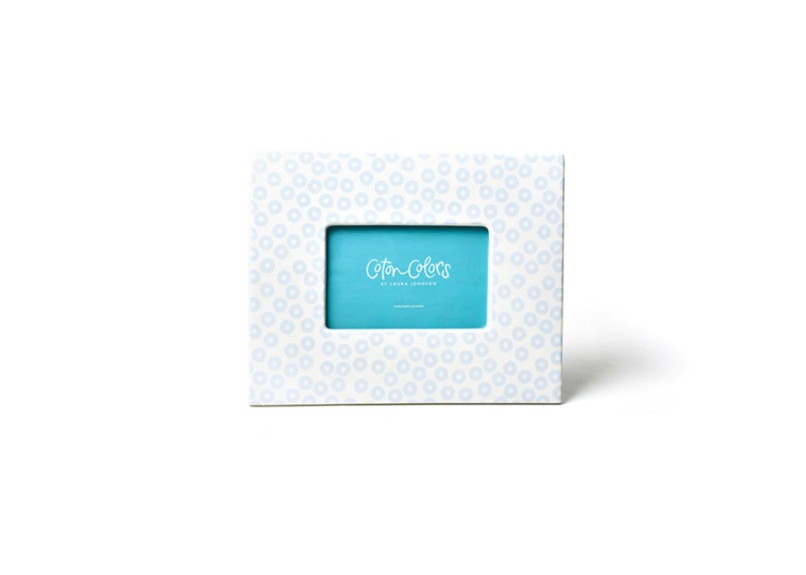 Home Coton Colors by Laura Johnson | Iris Blue Pip Rectangle Frame