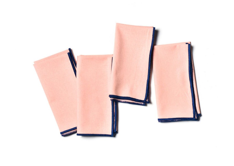 Entertaining Coton Colors by Laura Johnson | Color Block Provence And Navy Napkin, Set Of 4