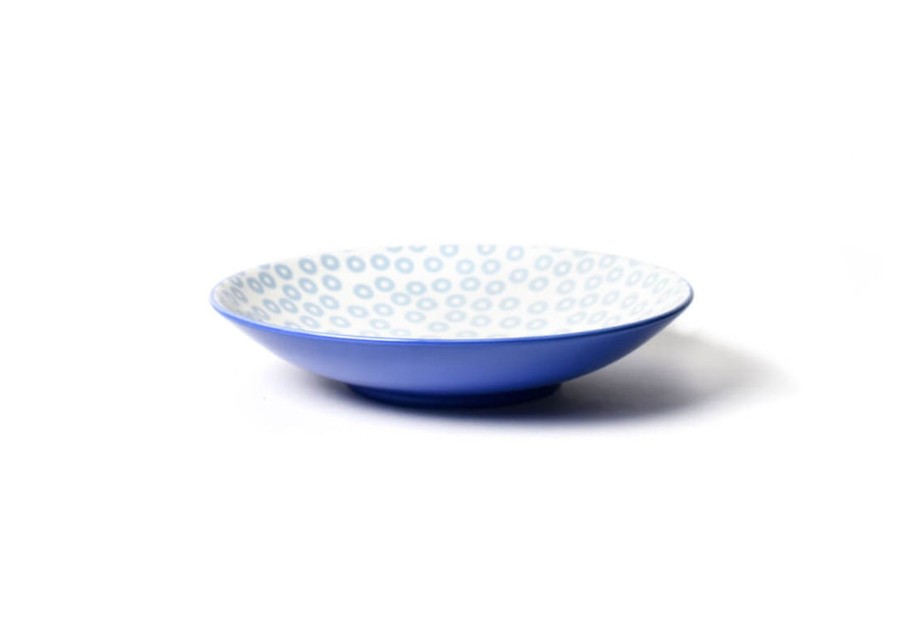 Entertaining Coton Colors by Laura Johnson | Iris Blue Pip Small Pasta Bowl