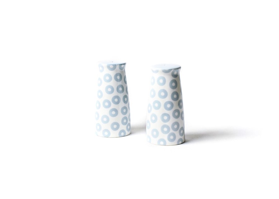 Entertaining Coton Colors by Laura Johnson | Iris Blue Pip Pedestal Salt And Pepper Shakers Set