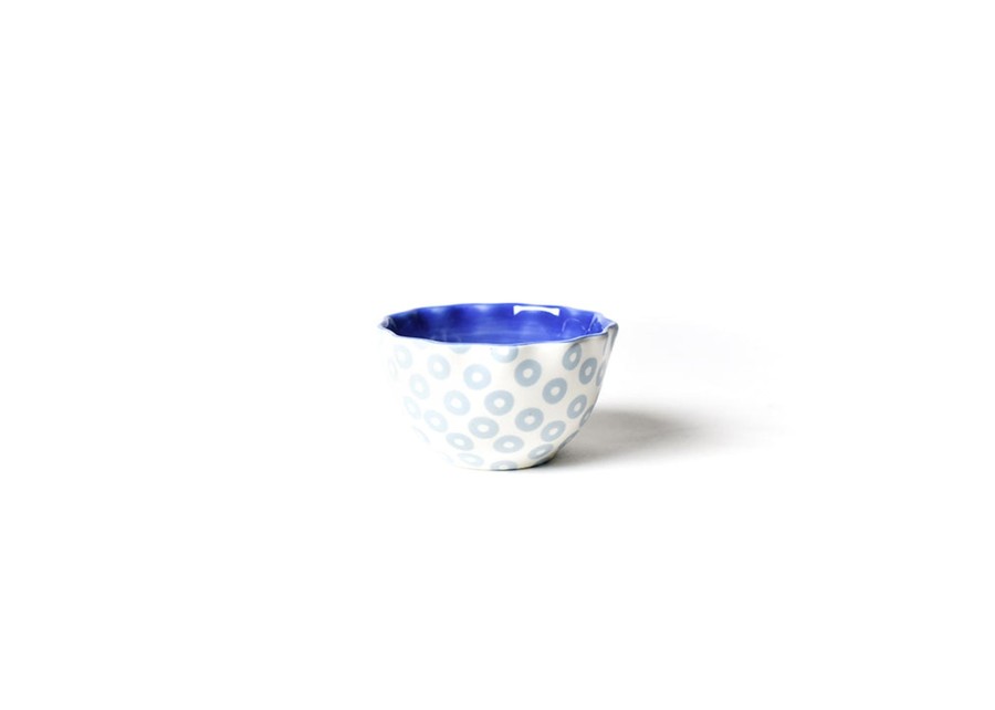 Entertaining Coton Colors by Laura Johnson | Iris Blue Pip Ruffle Appetizer Bowl