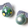 Ornaments Coton Colors by Laura Johnson | On The Farm Tractor Glass Ornament