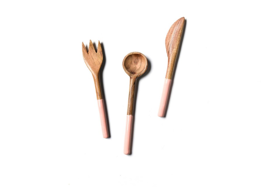 Entertaining Coton Colors by Laura Johnson | Fundamentals Provence Wood Appetizer Utensils, Set Of 3