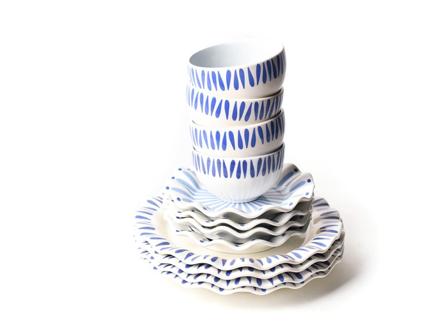 Tabletop Coton Colors by Laura Johnson | Iris Blue Dinnerware 12 Piece Set