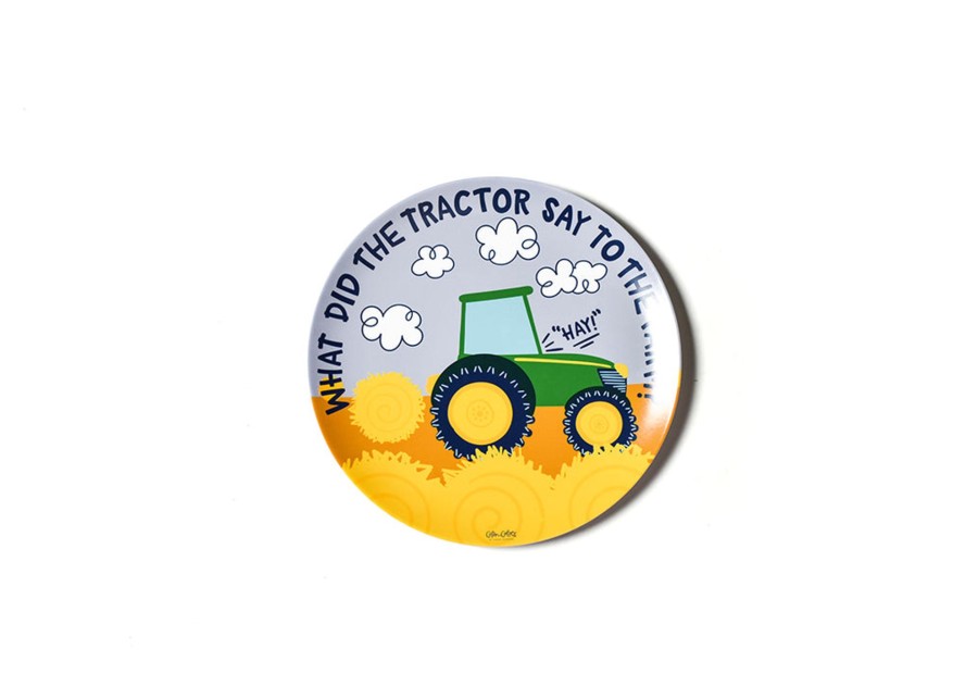 Commemorative Keepsakes Coton Colors by Laura Johnson | On The Farm Tractor Melamine Dinner Plate